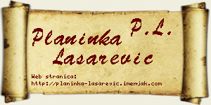 Planinka Lašarević vizit kartica